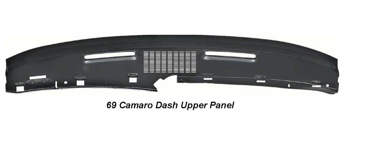 Dash Upper Panel: 69 Camaro